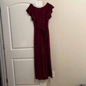 Knitee Burgendy pants dress